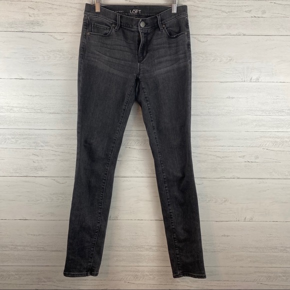 LOFT Denim - Loft Solid Gray Wash Modern Skinny Jeans